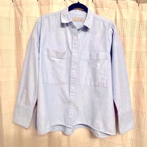 Everlane Boxy Oxford - Light Blue - Size Small
